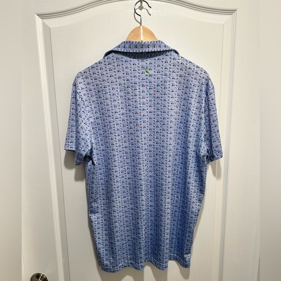 Tailorbyrd Mens Medium “Golf Cart” Performance Golf Polo Shirt 👕 - Picture 2 of 8